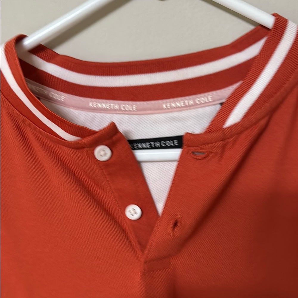 Kenneth Cole Red Polo Shirt Classic Style